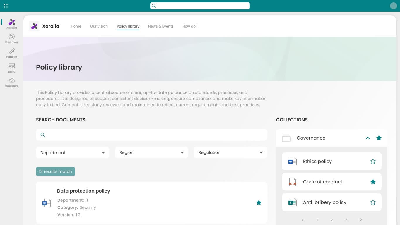 Xoralia web parts in SharePoint